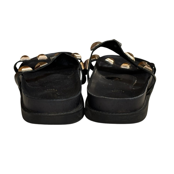 Giulia Palai Women’s Shoes Sandals Black Gold Studded Size 9.5​​​​ - Picture 5 of 9